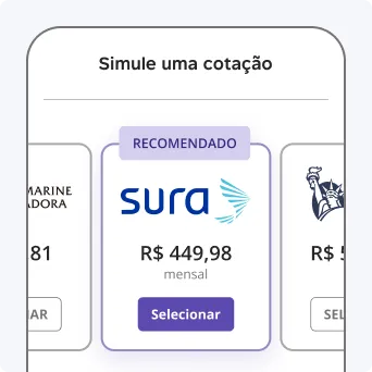 Segunda etapa de contratação do seguro: fazer a simulação.