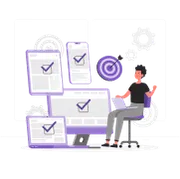 Quanto custa o seguro empresarial? Após entender isso e contratar o Seguro para Empresas, na imagem, tem-se uma funcionário entendendo todos os usos dessa proteção.