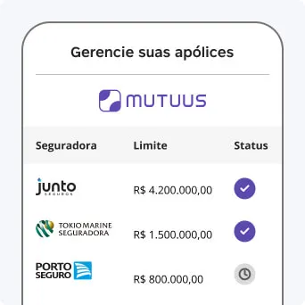 Como simular Seguro Garantia? Na imagem, etapa 3 do processo: gestão de apólice após fazer o seguro em uma das melhores seguradoras de garantia.