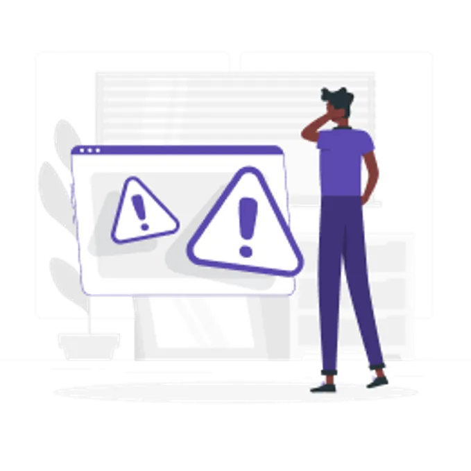 Qual a finalidade do Seguro Garantia Licitação? Na imagem, representação em desenho de um dono de empresa tentando entender o que é o Seguro Garantia Licitante, como funciona e os tipos de Seguro Garantia para Licitações: Seguro Garantia Bid Bond e Seguro Garantia Performance.